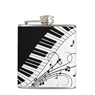 Petaca Diseño musical de teclado de piano