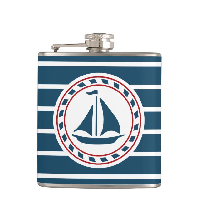 Petaca Diseño náutico (Anverso)