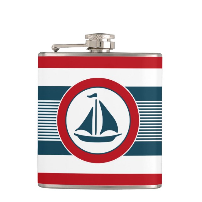 Petaca Diseño náutico (Anverso)