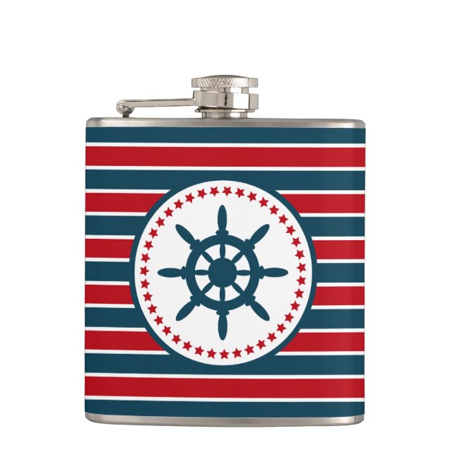 Petaca Diseño náutico (Anverso)