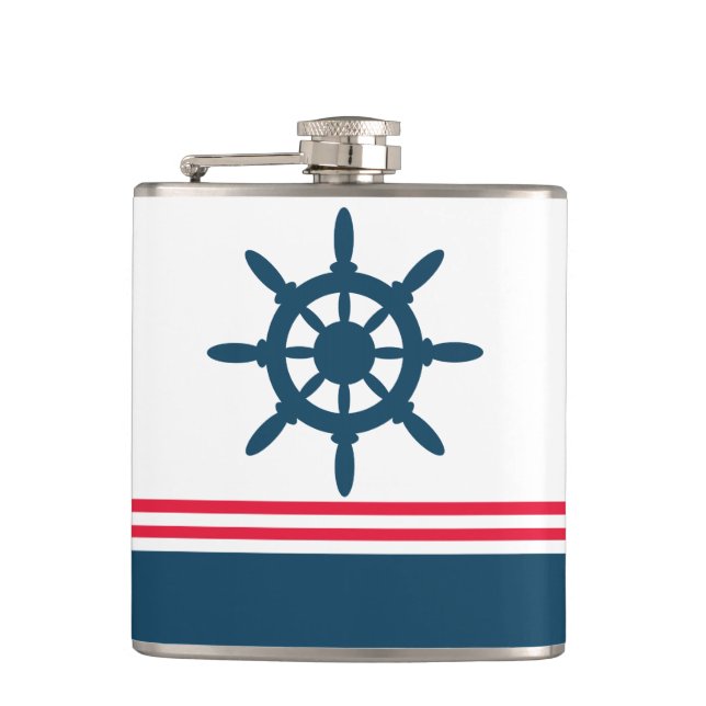 Petaca Diseño náutico (Anverso)