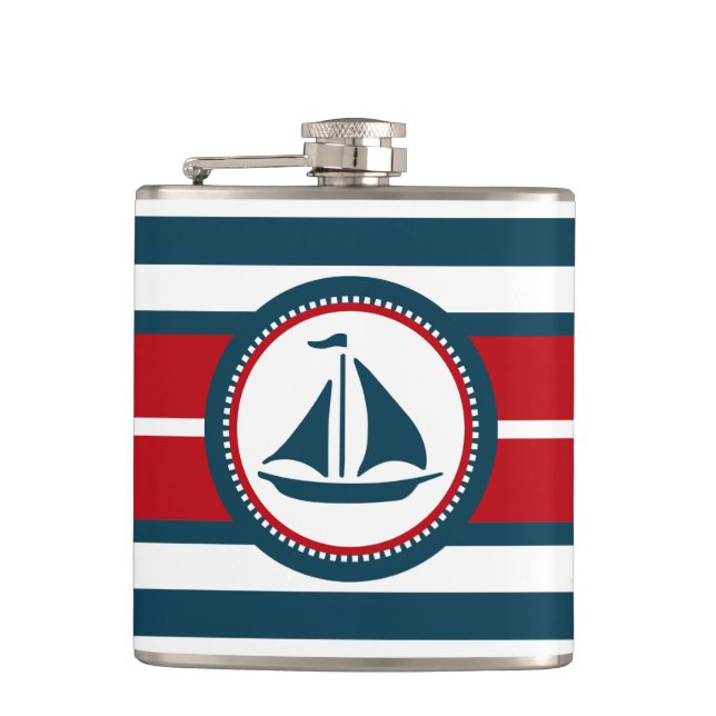 Petaca Diseño náutico (Anverso)