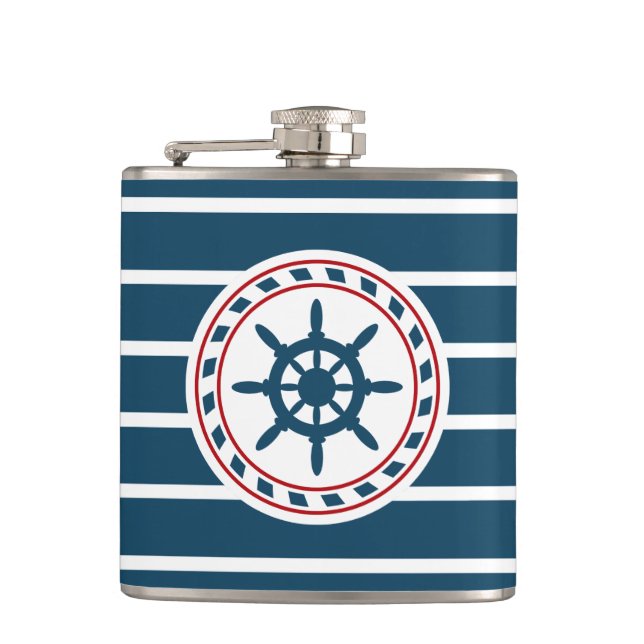 Petaca Diseño náutico (Anverso)