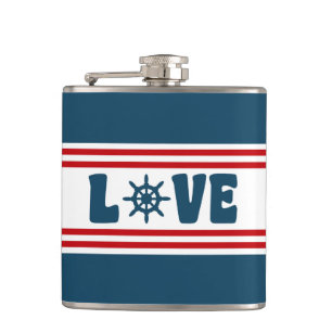 Petaca Diseño náutico de amor