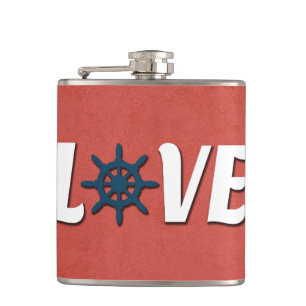 Petaca Diseño náutico de amor