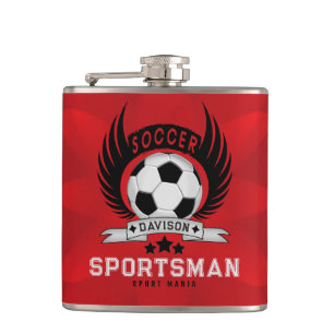 Petaca Diseño Personalizado de Logo de Fútbol Brillante