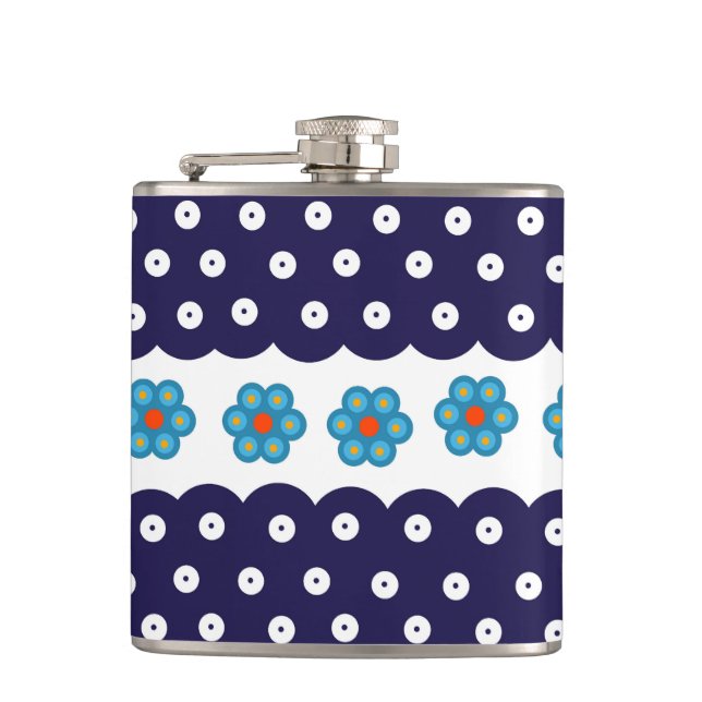 Petaca Diseño polaco de cerámica tradicional (Anverso)