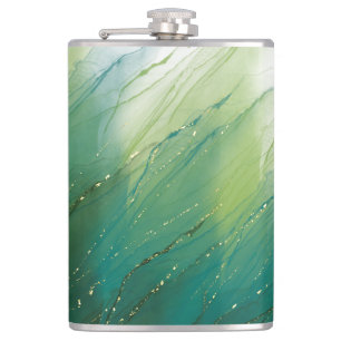 Petaca Diseño Purpurinoso de Tumbler de tinta de alcohol