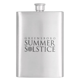 Petaca Diseño Simple para el Solsticio de Verano de Green