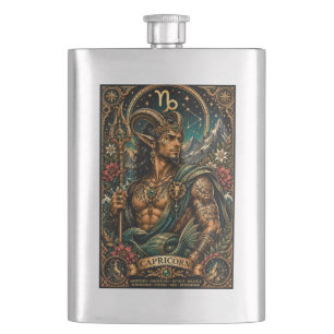 Petaca Diseño zodiacal masculino celestial Capricornio