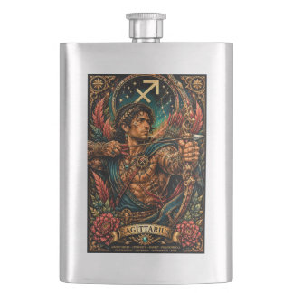 Petaca Diseño zodiacal masculino celestial Sagitario