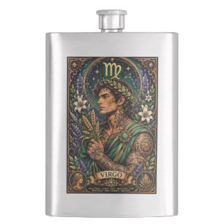 Petaca Diseño zodiacal masculino celestial Virgo