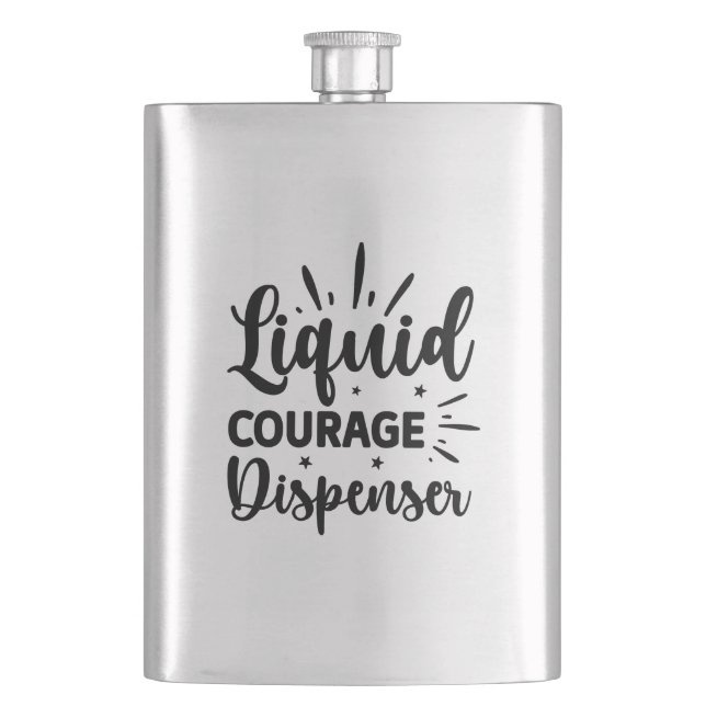 Petaca Dispensador de Coraje Líquido (Anverso)