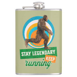 Petaca Divertida Motivación para Correr de Bigfoot