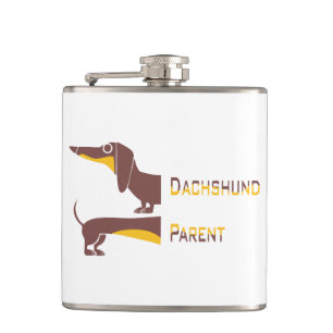 Petaca Divertido dachshund lindo para padres de perros la