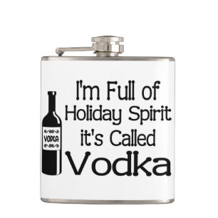 Petaca Divertido Lleno de Espíritu de Vodka de Navidad