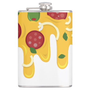 Petaca Divertido Queso de Pizza Goteante Retro Keto Fiest