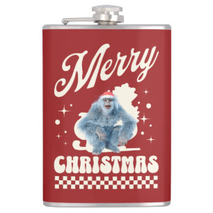 Petaca Diviértete con el Yeti de Navidad Humor Festivo