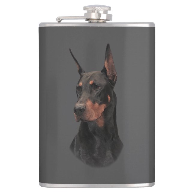 Petaca Doberman Pinscher Mug (Anverso)