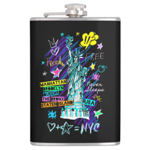 Petaca Doodle de Nueva York
