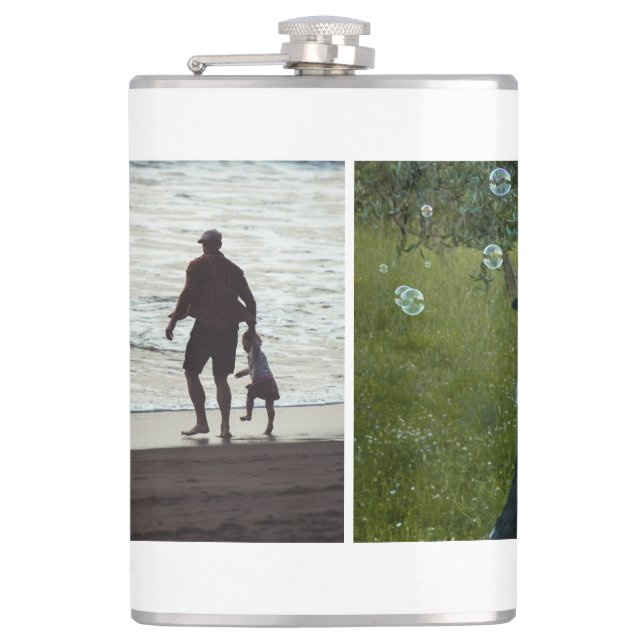 Petaca Dos Fotos Personalizadas Simples (Anverso)