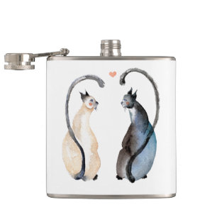 Petaca Dos gatos enamorados