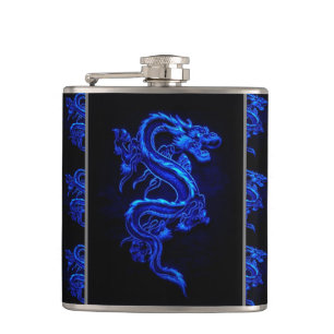 Petaca Dragón asiático azul