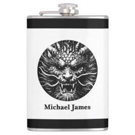 Petaca Dragón Fiero Personalizado