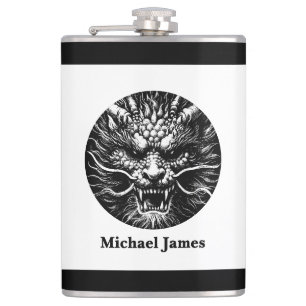 Petaca Dragón Fiero Personalizado