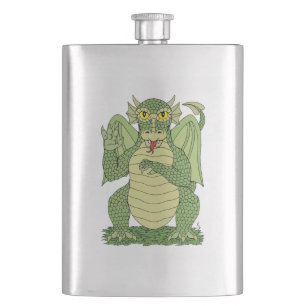 Petaca Dragón verde lindo