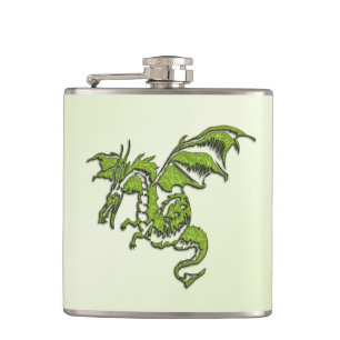 Petaca Dragón Volador Verde 