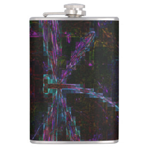 Petaca Dragonfly púrpura bonito