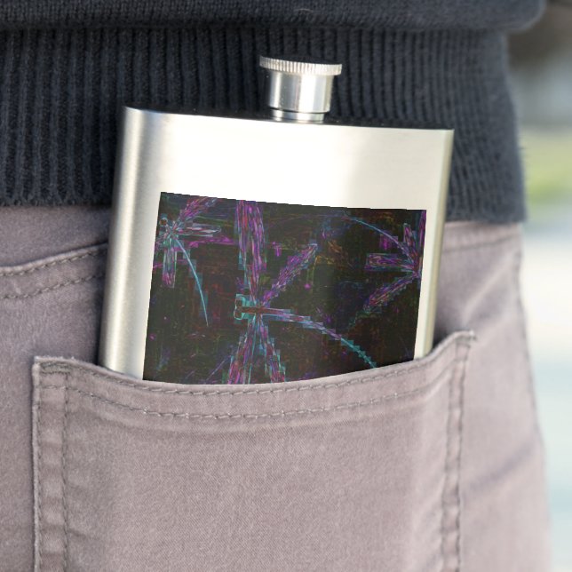 Petaca Dragonfly púrpura bonito (In Situ)