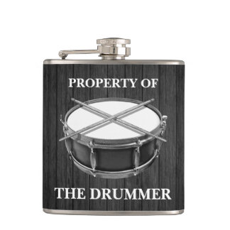 Petaca Drum Snare Drumsticks Rock & Roll Músico Drummer