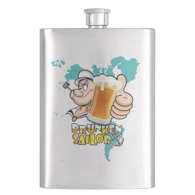 Petaca Drunken Sailor | Flask clásico (Anverso)