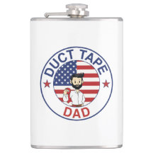 Duct Tape Dad - Frasco envuelto en vinilo