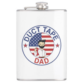 Petaca Duct Tape Dad - Frasco envuelto en vinilo