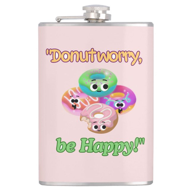 PETACA DUNOT WORRY BE FELIZ (Anverso)