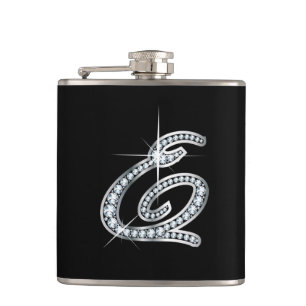 Petaca E Script "Diamond Bling" Flask
