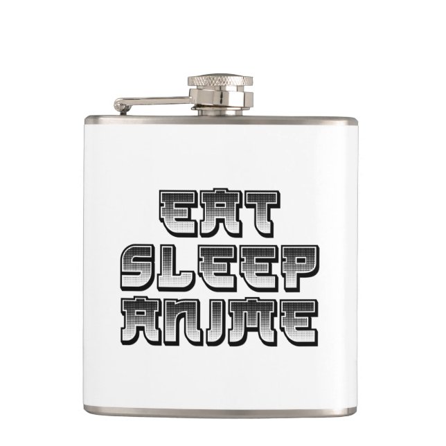 Petaca Eat Sleep Anime (Anverso)