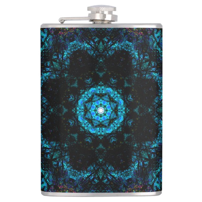 Petaca Efecto Aqua Kaleidoscope, (Anverso)