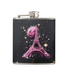 Petaca Eiffel Tower Night Moon          