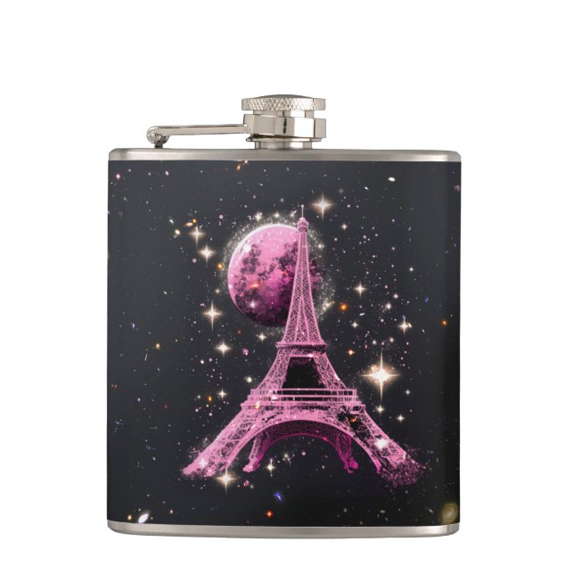 Petaca Eiffel Tower Night Moon           (Anverso)