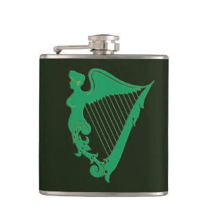 Petaca El arpa irlandesa - un símbolo de Irlanda