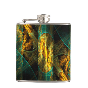 Petaca El arte abstracto del ojo de la jungla