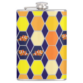 Petaca El arte dibujado a mano de pez globo