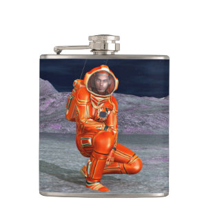 Petaca El astronauta Marte, Explorador espacial en un pla