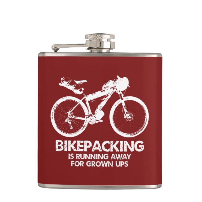 Petaca El Bikepacking Está Huyendo De Las Ups Crecidas (Anverso)