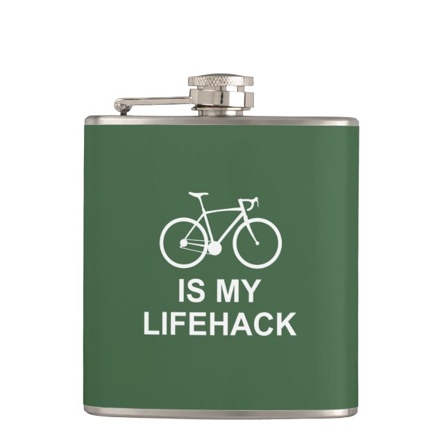 Petaca El Ciclismo Es Mi Lifehack (Anverso)