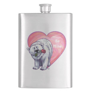 Petaca El día de San Valentín del oso polar